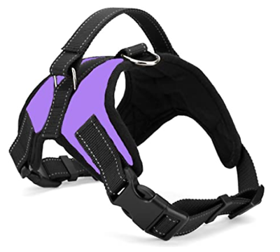 No Pull Dog Pet Harness Adjustable Control Vest Dog Reflective XS S M XXL Purple