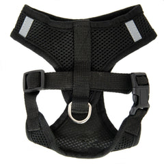 Black Mesh Padded Soft Puppy Pet Dog Harness Breathable Comfortable S M L