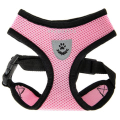 Mesh Padded Soft Cat Pet Dog Harness Breathable Comfortable Many Colors S M L