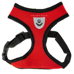 Mesh Padded Soft Cat Pet Dog Harness Breathable Comfortable Many Colors S M L