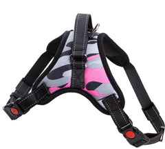 Pink No Pull Adjustable Dog Pet Vest Harness Quality Nylon XS - XXL PINK CAMO