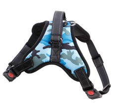 No Pull Adjustable Dog Pet Vest Harness PLUS COLLAPSIBLE BOWL Nylon Small XL XXL