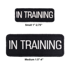 SERVICE DOG, EMOTIONAL SUPPORT ANIIMAL ESA E.S.A. PATCHES SMALL MEDIUM ROUND S L