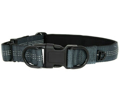 Reflective Nylon Dog Collar with Quick Release Buckle, 5 Colors, Adjustable M L