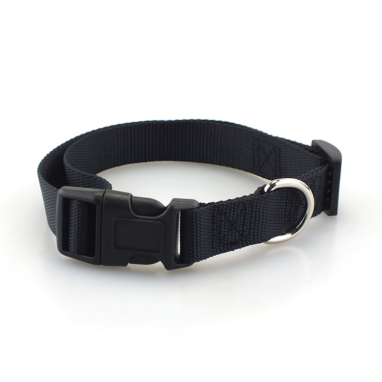 Nylon Dog Collar with Quick Release Buckle 8 Colors Adjustable XS S M L 8 COLORS