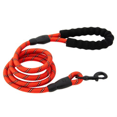 Large Heavy Duty Dog Leash Nylon Lead Rope Pad Handle Training Walking Harness