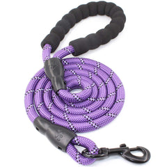 Large Heavy Duty Dog Leash Nylon Lead Rope Pad Handle Training Walking Harness