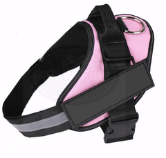 No Pull Dog Pet Harness Adjustable Control Vest Dogs Reflective S M L Large Pink