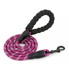 Large Heavy Duty Dog Leash Nylon Lead Rope Pad Handle Training Walking Harness