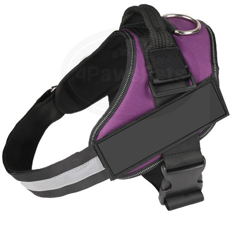 No Pull Dog Pet Harness Adjustable Control Vests Dogs Reflective S M L XL PURPLE