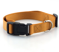 Nylon Dog Collar with Quick Release Buckle 8 Colors Adjustable XS S M L 8 COLORS