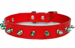 Studded Small Spiked Rivet Dog Pet Leather Collar Pink Red Black Purple Small XS