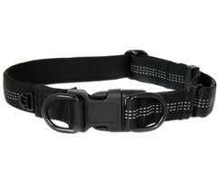 Reflective Nylon Dog Collar with Quick Release Buckle, 5 Colors, Adjustable M L