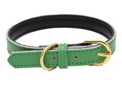 100% Genuine Leather Dog Pet Collar Soft Padded Comfortable Adjustable Quality