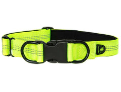 Reflective Nylon Dog Collar with Quick Release Buckle, 5 Colors, Adjustable M L