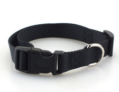 Nylon Dog Collar with Quick Release Buckle 8 Colors Adjustable XS S M L 8 COLORS