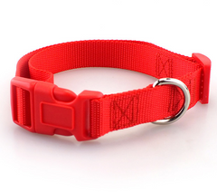 Nylon Dog Collar with Quick Release Buckle 8 Colors Adjustable XS S M L 8 COLORS