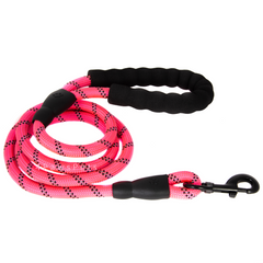 Large Heavy Duty Dog Leash Nylon Lead Rope Pad Handle Training Walking Harness