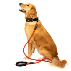 Large Heavy Duty Dog Leash Nylon Lead Rope Pad Handle Training Walking Harness