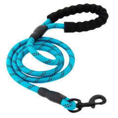 Large Heavy Duty Dog Leash Nylon Lead Rope Pad Handle Training Walking Harness