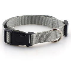 Nylon Dog Collar with Quick Release Buckle 8 Colors Adjustable XS S M L 8 COLORS