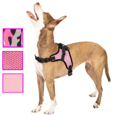 PINK NO Pull Adjustable Dog Pet Vest Harness Quality Nylon XS S M L XXL