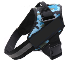 No Pull Dog Pet Harness Adjustable Control Vest Dogs Reflective XS-XL BLUE CAMO