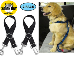 2-PK Cat DOG PET PAW SAFE Seatbelt Car Seat Belt Adjustable Harness Lead 5 STARS