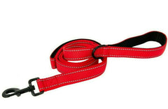 5FT DOUBLE HANDLE Rope Leash Lead Padded Handle Reflective East 2Clip To Harness