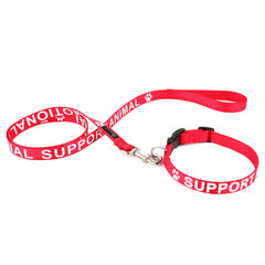 Emotional Support Dog ESA Canine Leash 4 Harness - Non.Padded  Reflective & Clip