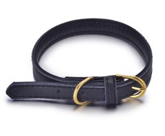 Genuine Soft Leather Dog Pet Collar Padded for Extra Comfort