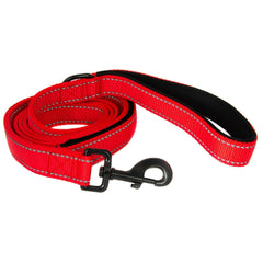 5FT DOUBLE HANDLE Rope Leash Lead Padded Handle Reflective East 2Clip To Harness