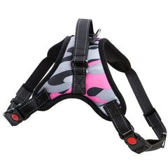 Pink No Pull Adjustable Dog Pet Vest Harness Quality Nylon or Leash BIG S M L XL