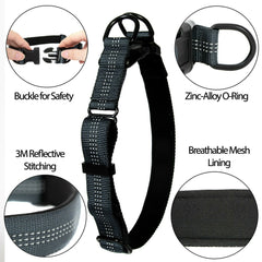 Adjustable Nylon Dog Collar, USA Seller 5 Colors Durable Small Medium Large Dogs