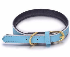 Genuine Soft Leather Dog Pet Collar Padded for Extra Comfort