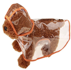 Dog Transparent Raincoat Jacket with Hoodie